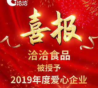 洽洽食品被首都保健營(yíng)養(yǎng)美食學(xué)會(huì)授予【2019年度愛(ài)心企業(yè)】
